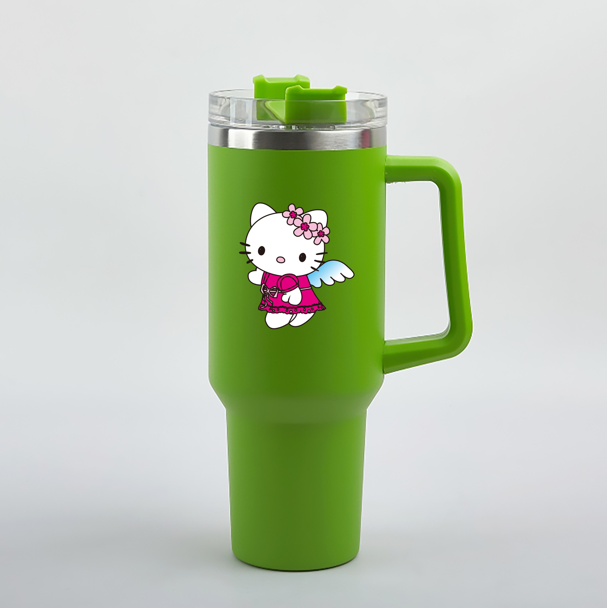 （画像用） Hello Kitty ハローキティ 1200mL車用タンブラー（カラープリント）